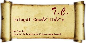 Telegdi Cecílián névjegykártya